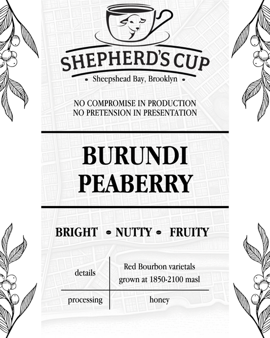 Burundi Gitwe Long Miles Peaberry Coffee Beans